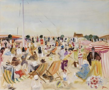 Beach Painting - Lucien Adrion The Beach 1929